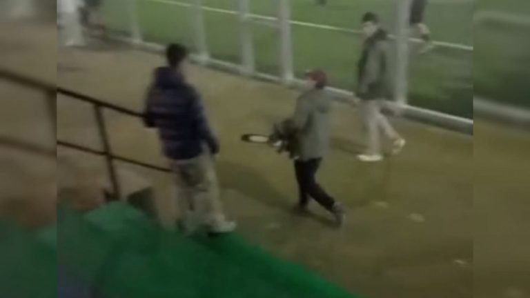Hombre amenazó con motosierra a espectadores tras riña en partido de fútbol amateur en Santa Juana