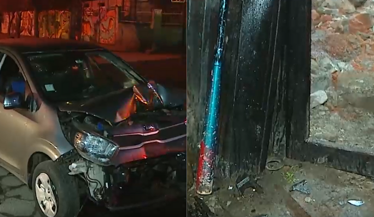 Conductor en estado de ebriedad chocó vehículo contra una casa: Acompañante tomó un taxi y se dio a la fuga