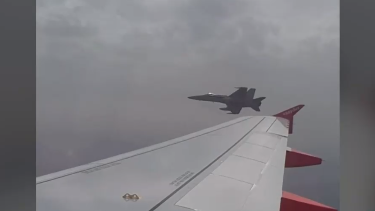 Avión comercial con destino a España fue escoltado tras falsa amenaza de bomba en redes sociales