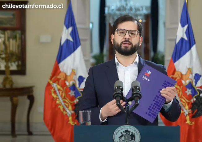 Pdte. Boric y propuesta de nueva Constitución: 