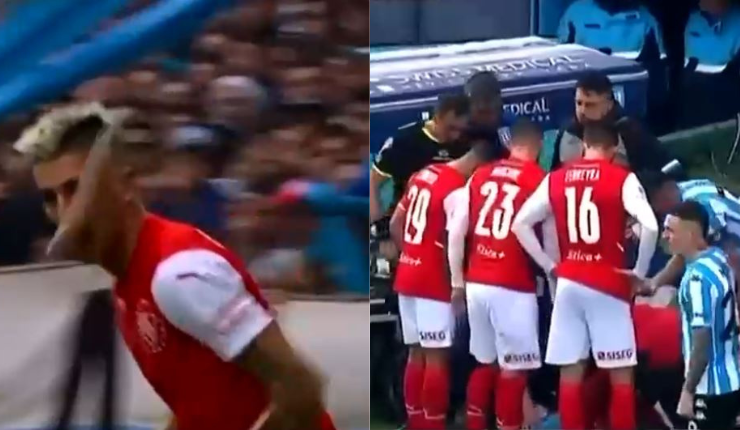 ¿Cómo lo entraron al estadio? Jugador fue agredido con un pescado en pleno partido