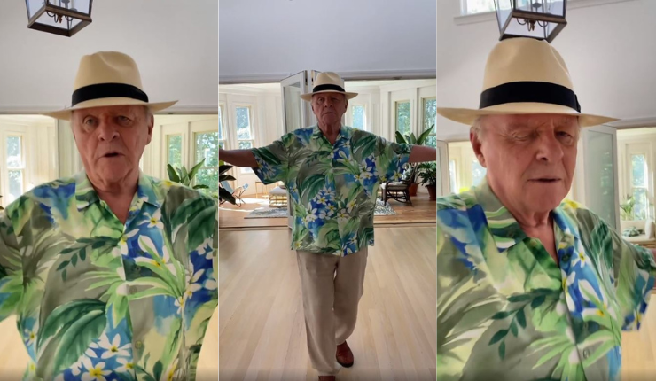 Anthony Hopkins sorprendió al sacar sus pasos prohibidos para bailar “La pollera colorá”