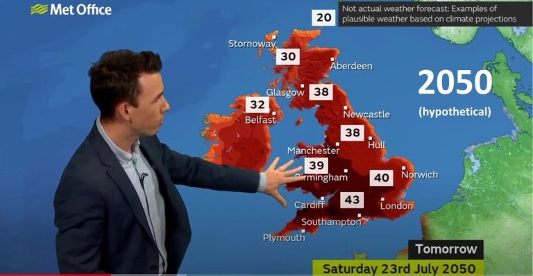 Pronóstico meteorológico para Londres en 2050 se hizo realidad esta semana
