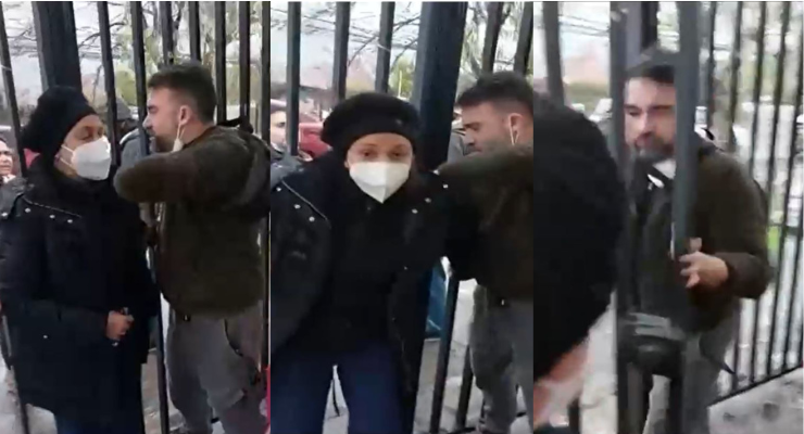 Terminó inconsciente: Hombre golpeó en la cara a enfermera con una reja en vacunatorio de Buin