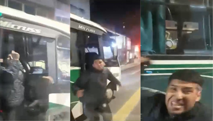 Amenazas y golpes: Registran ataque de chofer de 