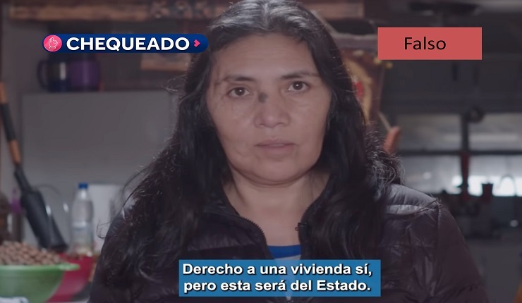 Chequeado: ¿Las viviendas serán del Estado si gana el “Apruebo”?  | Falso