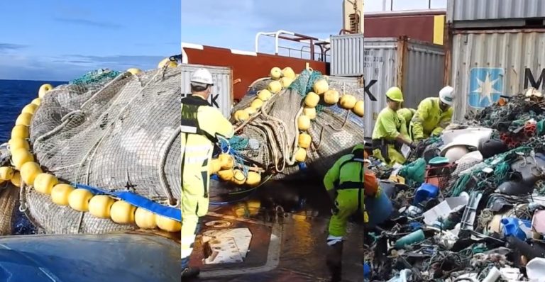 Así se realizó la operación: Sacaron 100 mil kilos de basura del Océano Pacífico