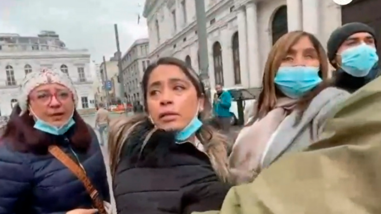 VIDEO | Registran momento donde la senadora Fabiola Campillai fue increpada por Pancho Malo