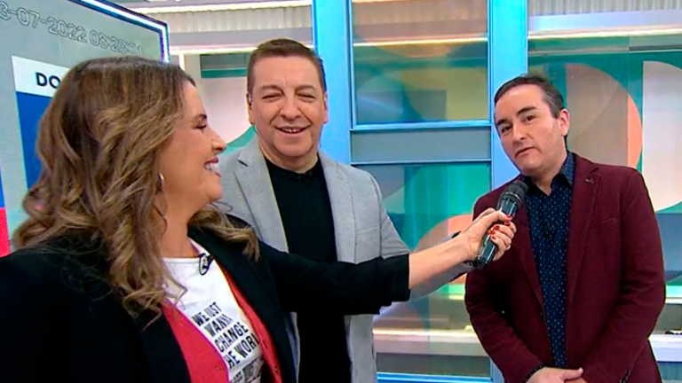 Del deporte a la meteorología: Alejandro Sepúlveda fue sometido al interrogatorio de los animadores del matinal