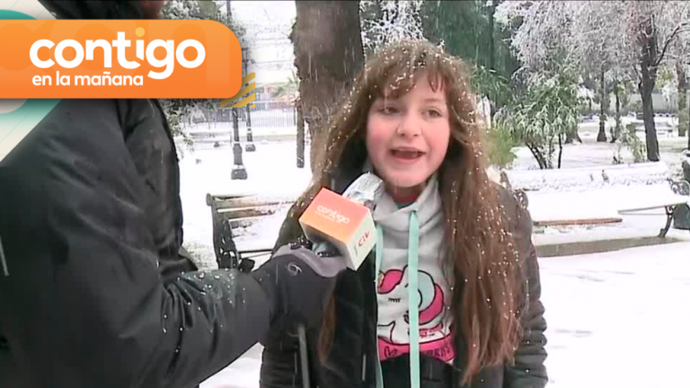 “Quiero mandarle un saludo a mi Tío Guatón”: La simpática intervención de una niña que disfrutaba de la nieve en el Cajón del Maipo