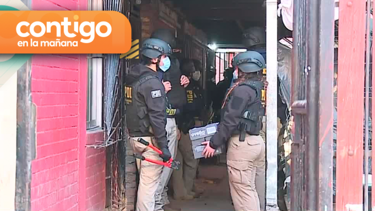 Con más de 200 funcionarios: PDI realiza operativo antidrogas en el “Barrio Chino” de Lo Espejo