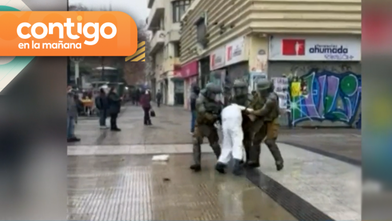 Overoles blancos lanzaron bombas molotov a las afueras del Instituto Nacional: Estudiantes acusan infiltrados