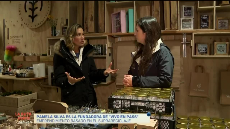 La Ruta Verde | Vanesa Borghi hizo materos reciclados en Puerto Montt