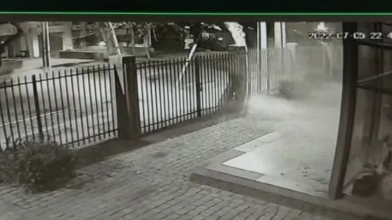 VIDEO | Registran momento de la explosión en edificio en Las Condes