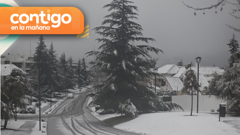 Un invierno blanco: La nieve fue protagonista en varias comunas de Santiago