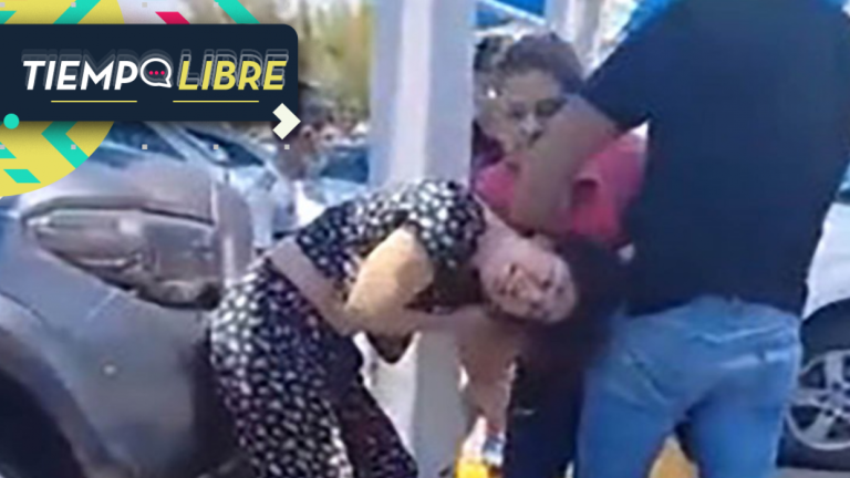 ¡Insólito registro! Graban pelea de mujer que sorprendió a su marido con amante