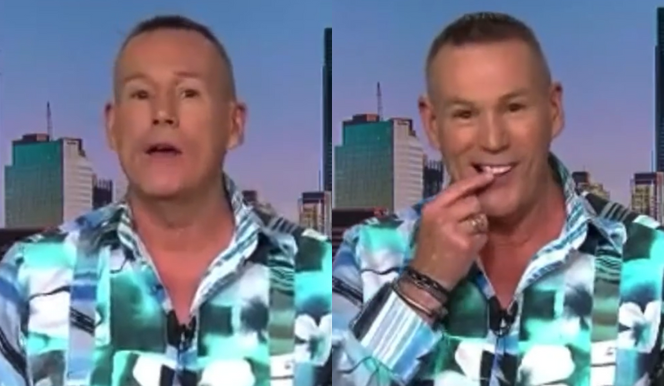 “Ahora estoy silbando”: El increíble momento en que conductor de TV pierde su diente en pleno despacho
