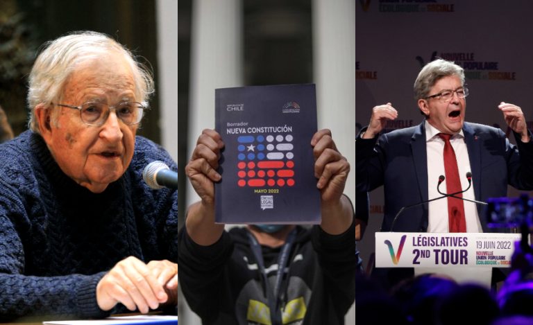 De Chomsky a Mélenchon: 200 figuras internacionales piden aprobar la propuesta de nueva Constitución