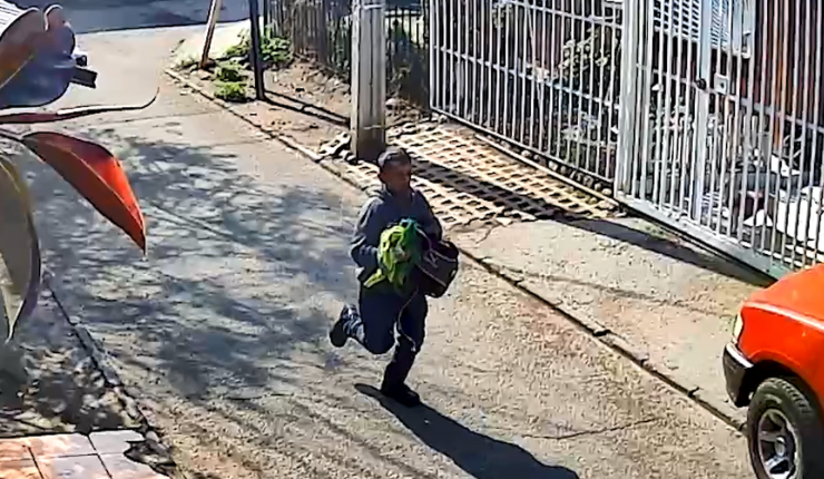 Revelan nuevo video clave del presunto homicida de vecino en Puente Alto: Sujeto aparece corriendo por un pasaje