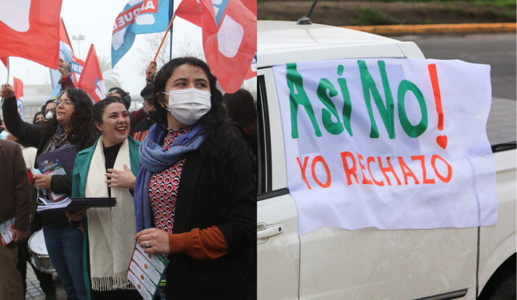 Con desayunos y reuniones: Apruebo y Rechazo viven sus últimos días de campaña