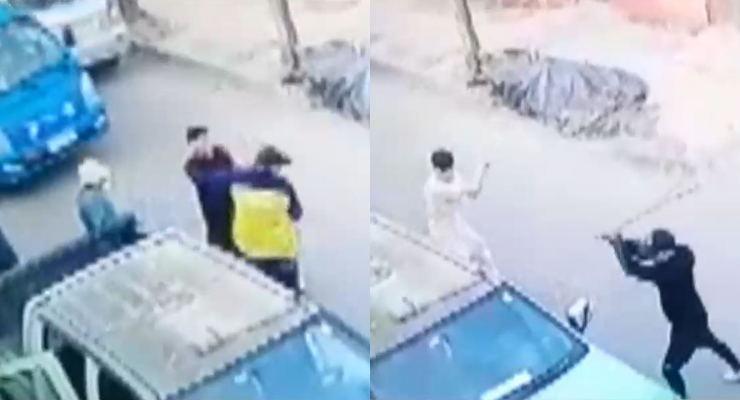 Chocaron vehículo municipal, golpearon al funcionario y destrozaron el auto con objetos contundentes