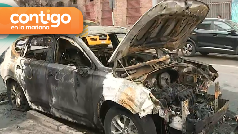 Motociclistas quemaron dos vehículos con una bomba molotov en Barrio Yungay