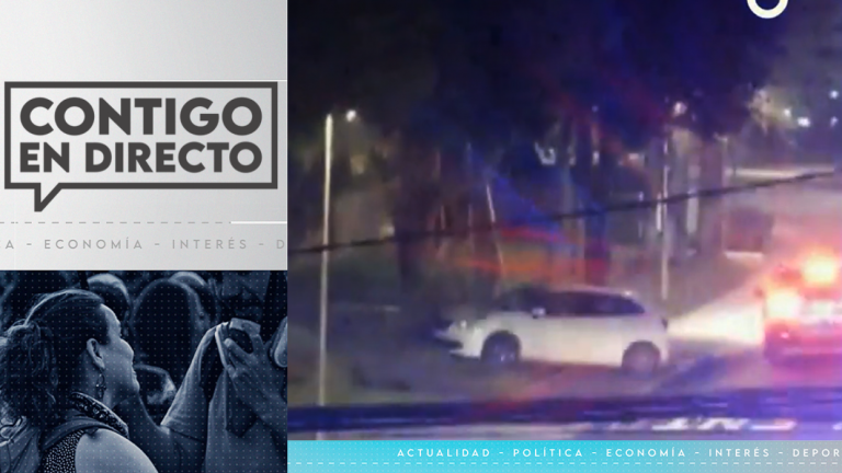 Chocaron contra un árbol: Delincuentes fueron detenidos tras intensa persecución en Las Condes