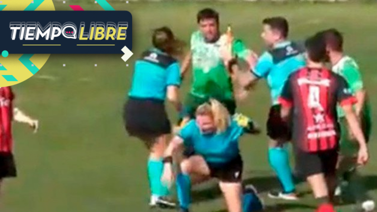 ¡Insólito! Árbitra fue brutalmente agredida en medio de partido de fútbol en Argentina