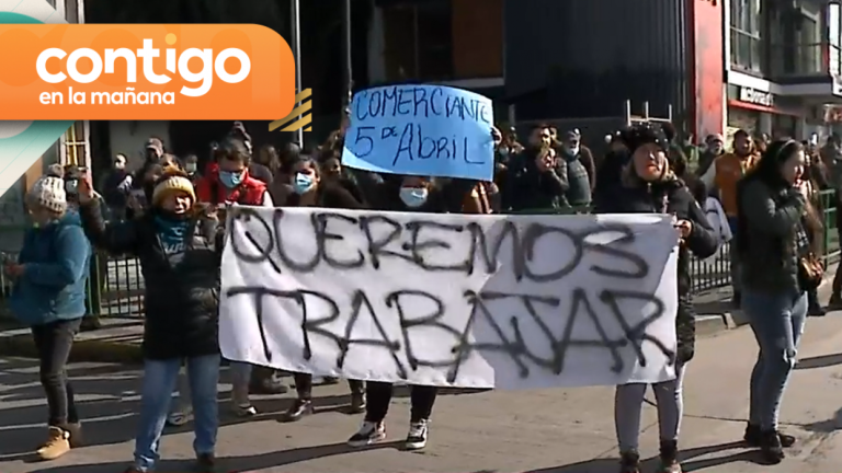 Último minuto: Comerciantes ambulantes de Maipú se manifiestan por medidas del municipio