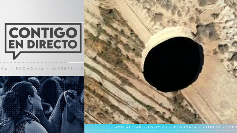 Investigan origen de impactante socavón en el norte: Tendría 64 metros de profundidad