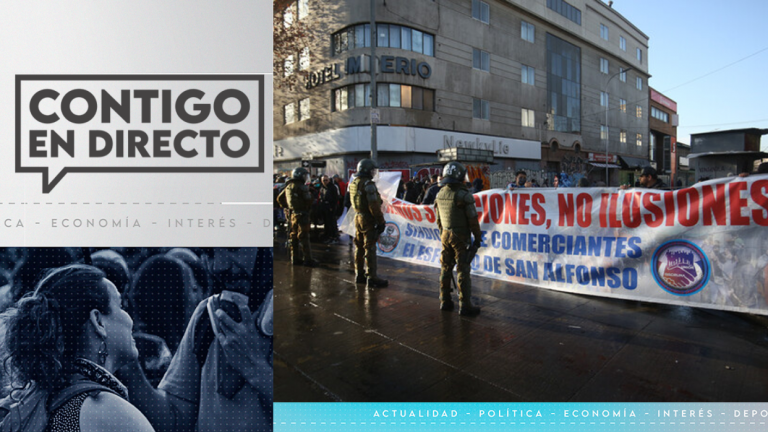 Barricadas y cortes de tránsito: Manifestación de comerciantes ambulantes en la Alameda dejó 4 detenidos