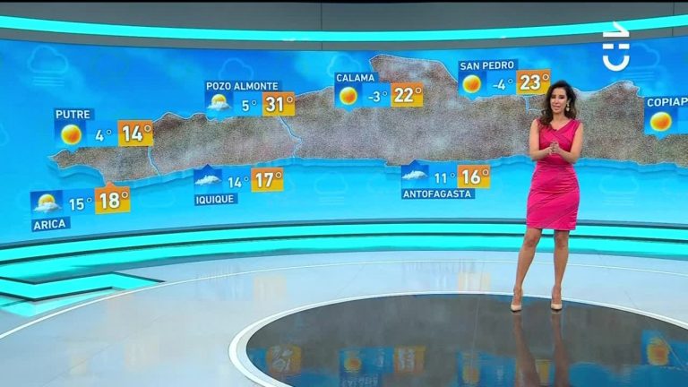 Vanessa Noé y el pronóstico del tiempo para este martes 16 de agosto
