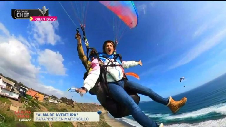 La Ruta Verde | Vanesa Borghi se lanzó en parapente en Maitencillo