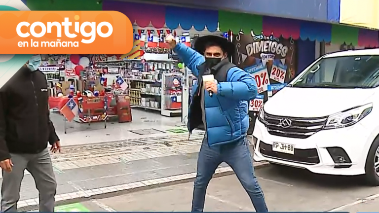 ¡Su primera vez! Juan Pablo Queraltó demostró sus habilidades con el trompo