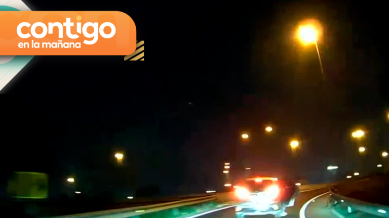 ¡Temeraria acción! Conductor chocó a delincuentes que intentaron realizarle una encerrona en la autopista