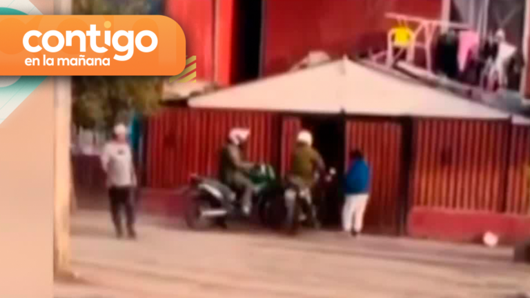 Carabinero ingresó con la moticicleta a una casa mientras perseguía a un delincuente