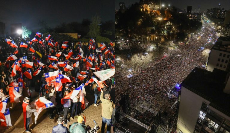 De banderazos a masivas convocatorias: Así fue el minuto a minuto del cierre de campañas por el plebiscito
