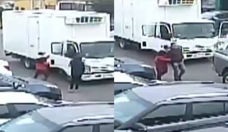 Violento robo de camión en Quinta Normal: Sujetos amenazaron y secuestraron a ocupantes en plena vía pública