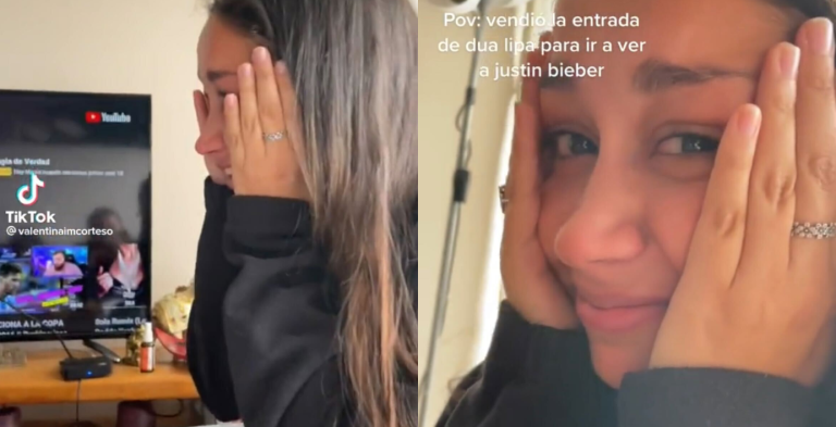 ¡Sí irá al concierto! El feliz desenlace de la joven que vendió su entrada a Dua Lipa para ver a Justin Bieber