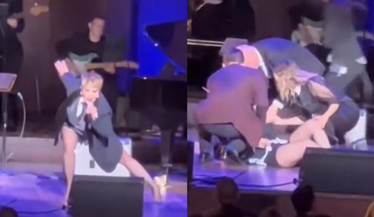 Solo cantó dos canciones: Alejandra Guzmán sufrió caída en el escenario y suspendió show en EE.UU.