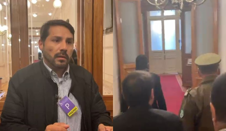 Francisco Muñoz, conocido como Pancho Malo, se acreditó para ingresar al ex Congreso y lo terminaron sacando