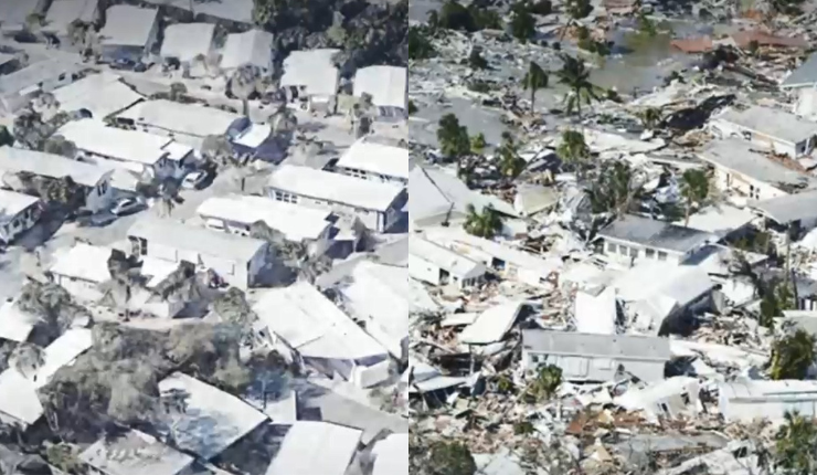Del paraíso al desastre: El antes y el después de las ciudades afectadas por el huracán Ian