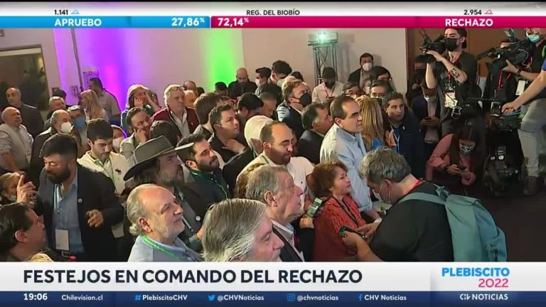 Con primeros porcentajes: Comando del rechazo realiza festejos