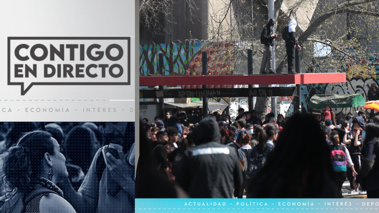 Protestas estudiantiles se tomaron la Alameda durante la mañana: Carabineros y la prensa fue víctima de piedrazos