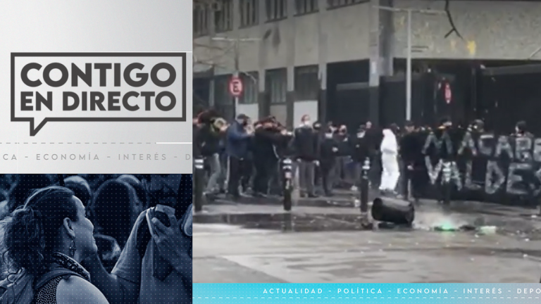Intentó dialogar con encapuchados: Lanzaron molotov a apoderado y ex alumno del Instituto Nacional