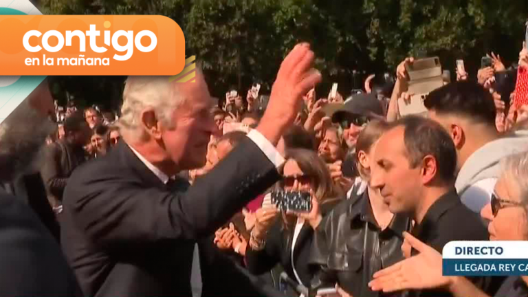 ¡Emocionante! Rey Carlos III rompió el protocolo y se acercó a darle la mano a la gente que llegó hasta el Palacio de Buckingham