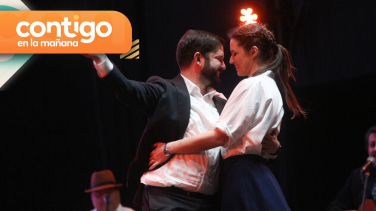 ¡Gran debut! Así fue el pie de cueca del Presidente Boric en inauguración de fondas en el parque O'higgins