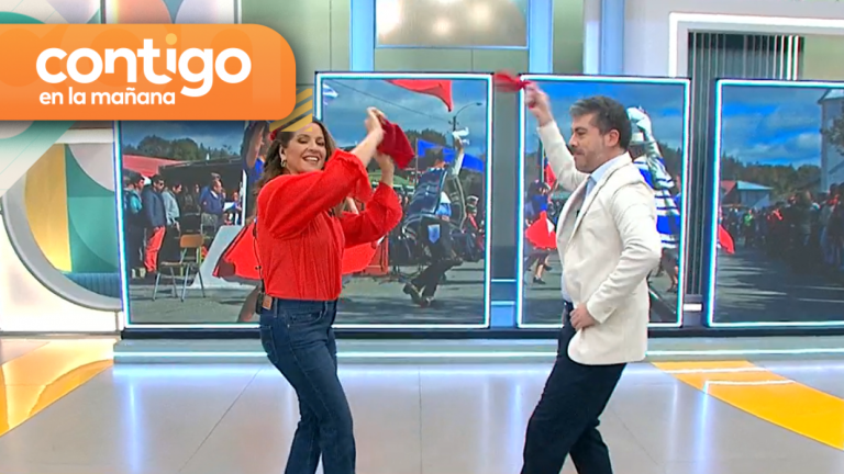 ¡Se lucieron! Monserrat Álvarez y Eduardo Sáez sorprendieron con un pie de cueca en el matinal
