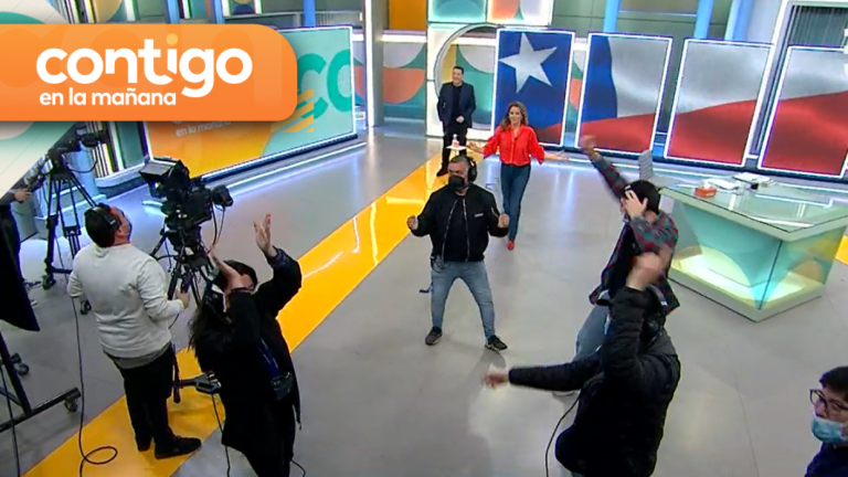 ¡Se llegó a la meta! El equipo de Contigo en la Mañana mostró sus pasos prohibidos para celebrar