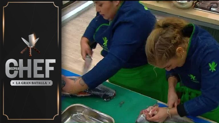 Los discípulos tienen problemas para filetear los pescados de su menú